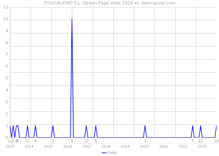 POLICAUCHO S.L. (Spain) Page visits 2024 