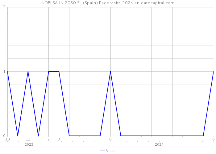 NOELSA IN 2030 SL (Spain) Page visits 2024 