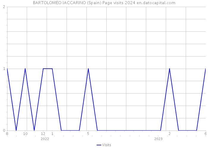BARTOLOMEO IACCARINO (Spain) Page visits 2024 