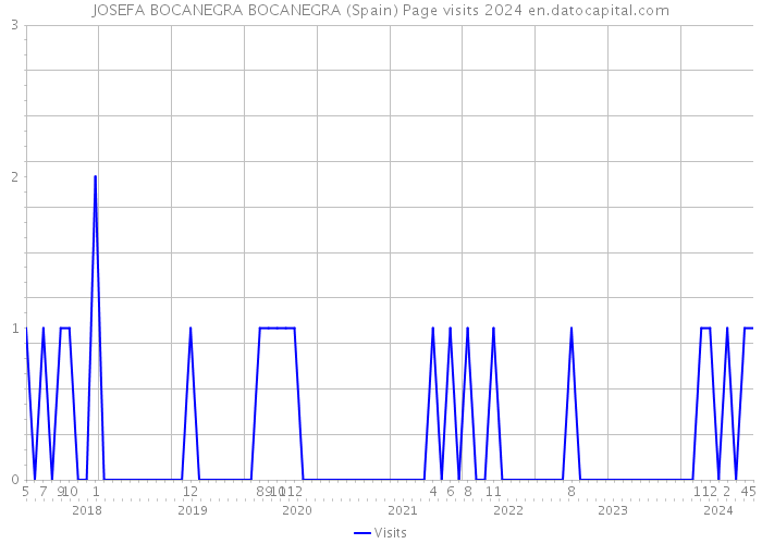 JOSEFA BOCANEGRA BOCANEGRA (Spain) Page visits 2024 