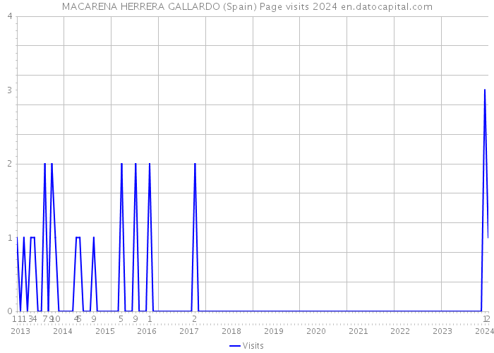 MACARENA HERRERA GALLARDO (Spain) Page visits 2024 