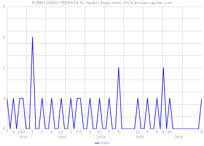 RUBEN DARIO PEDRAZA SL (Spain) Page visits 2024 