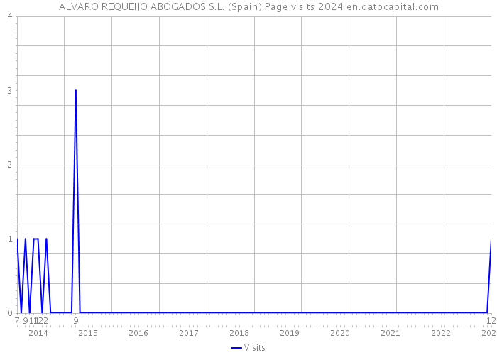 ALVARO REQUEIJO ABOGADOS S.L. (Spain) Page visits 2024 