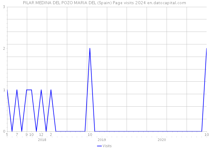 PILAR MEDINA DEL POZO MARIA DEL (Spain) Page visits 2024 