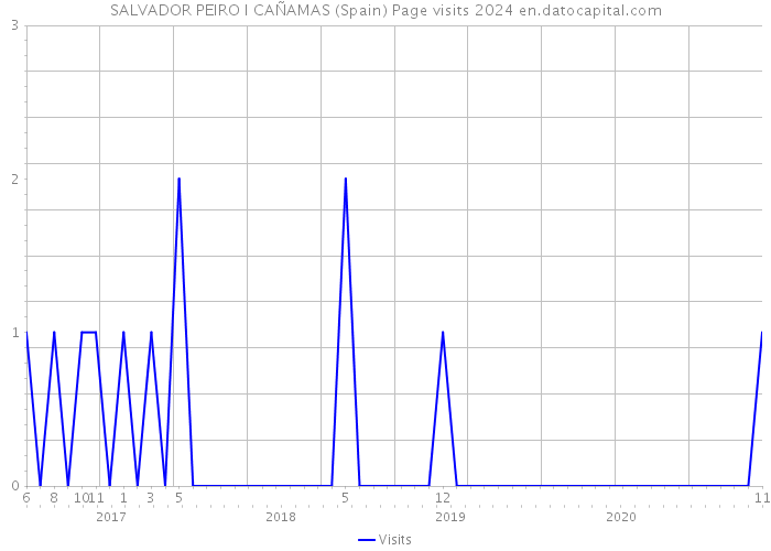 SALVADOR PEIRO I CAÑAMAS (Spain) Page visits 2024 