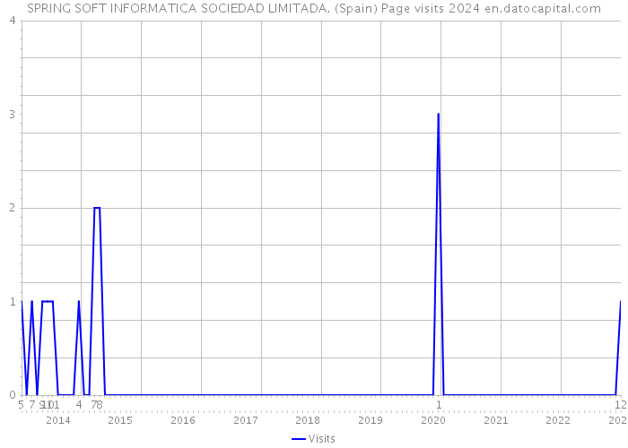 SPRING SOFT INFORMATICA SOCIEDAD LIMITADA. (Spain) Page visits 2024 
