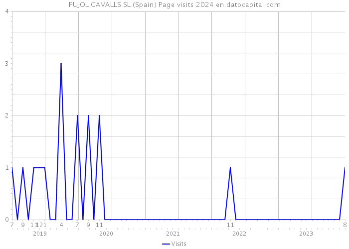 PUJOL CAVALLS SL (Spain) Page visits 2024 