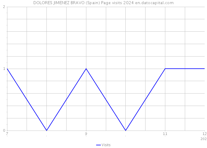DOLORES JIMENEZ BRAVO (Spain) Page visits 2024 