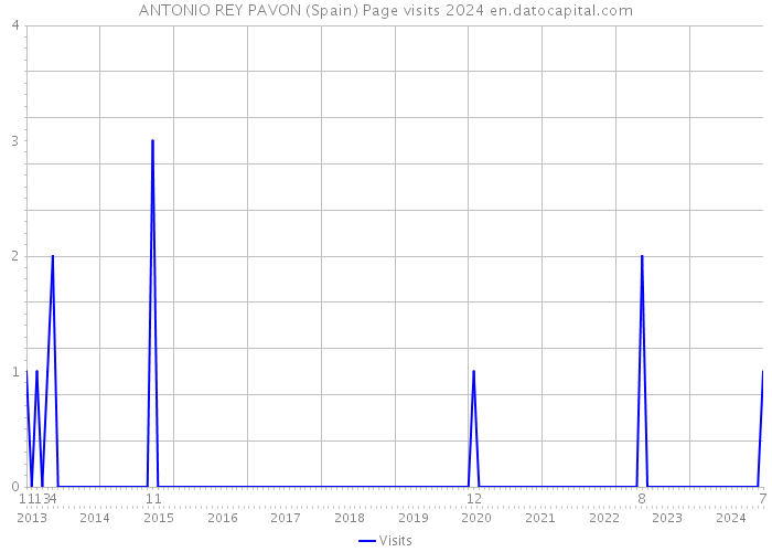 ANTONIO REY PAVON (Spain) Page visits 2024 