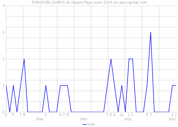 TOROS DEL DUERO, SL (Spain) Page visits 2024 