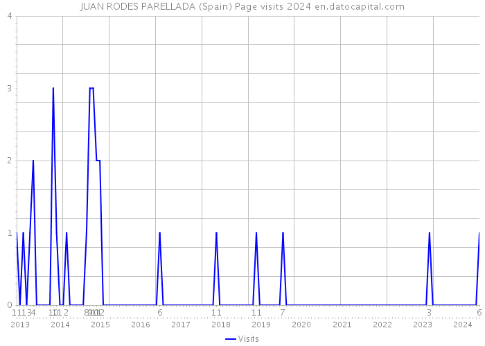 JUAN RODES PARELLADA (Spain) Page visits 2024 