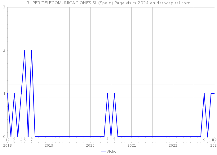 RUPER TELECOMUNICACIONES SL (Spain) Page visits 2024 