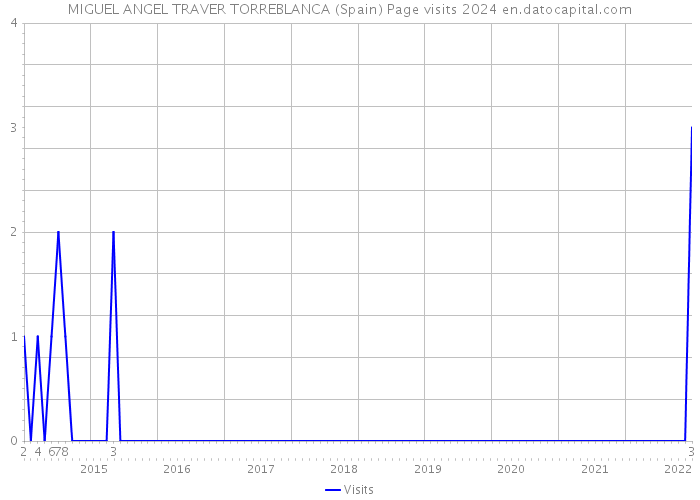 MIGUEL ANGEL TRAVER TORREBLANCA (Spain) Page visits 2024 