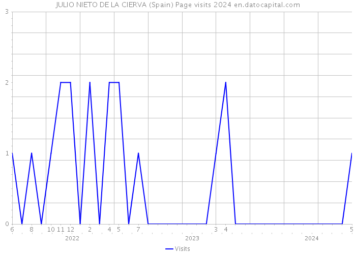 JULIO NIETO DE LA CIERVA (Spain) Page visits 2024 