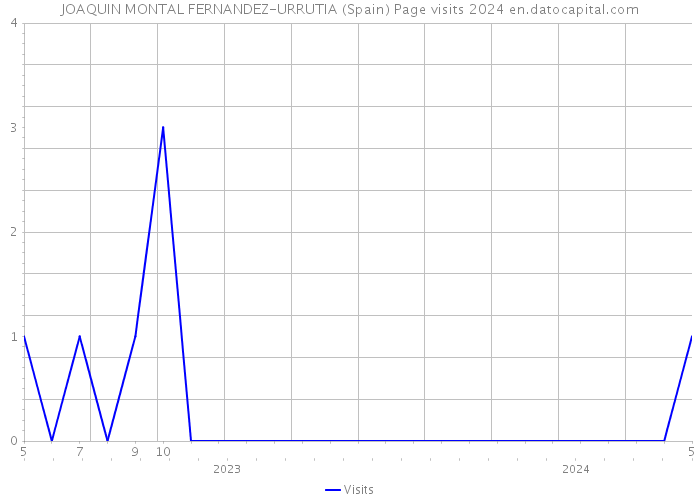 JOAQUIN MONTAL FERNANDEZ-URRUTIA (Spain) Page visits 2024 