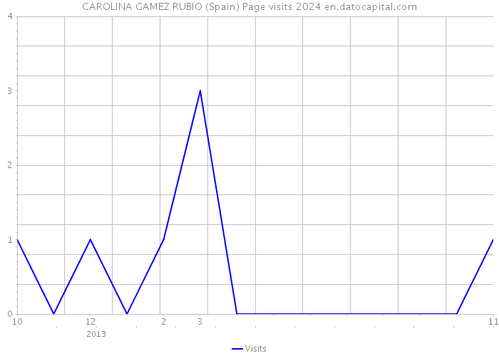 CAROLINA GAMEZ RUBIO (Spain) Page visits 2024 