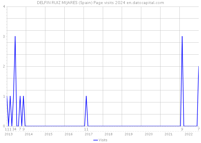 DELFIN RUIZ MIJARES (Spain) Page visits 2024 