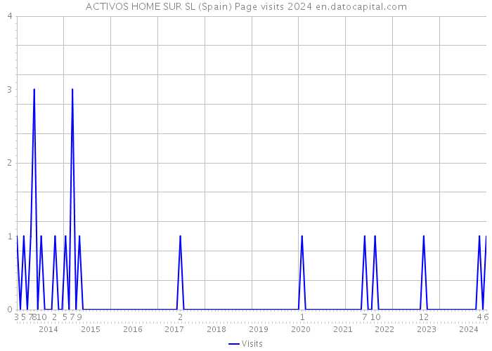 ACTIVOS HOME SUR SL (Spain) Page visits 2024 