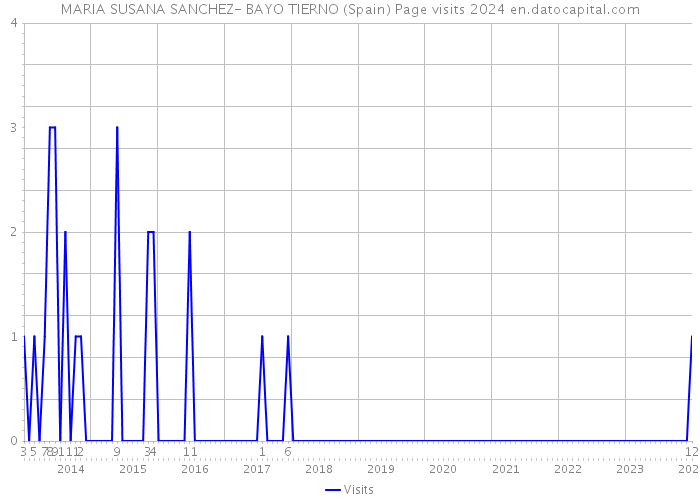 MARIA SUSANA SANCHEZ- BAYO TIERNO (Spain) Page visits 2024 