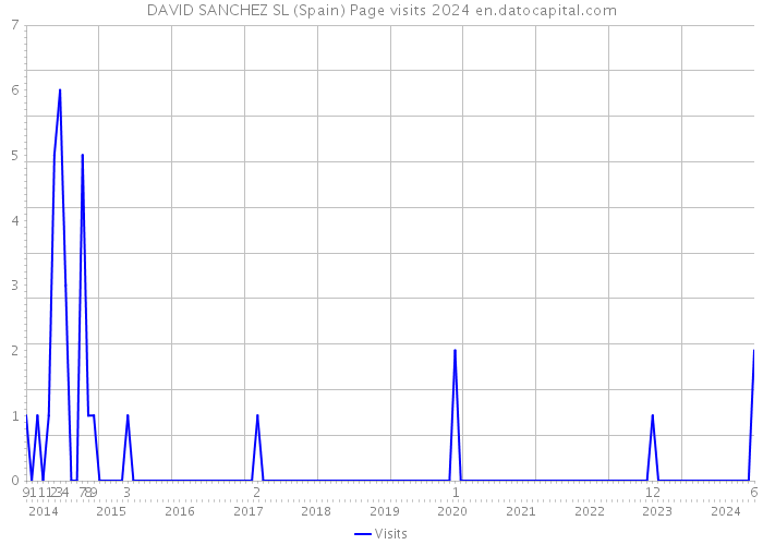 DAVID SANCHEZ SL (Spain) Page visits 2024 