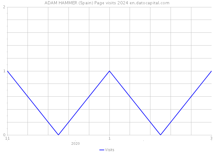 ADAM HAMMER (Spain) Page visits 2024 