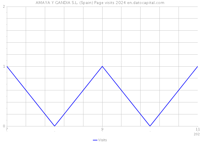 AMAYA Y GANDIA S.L. (Spain) Page visits 2024 