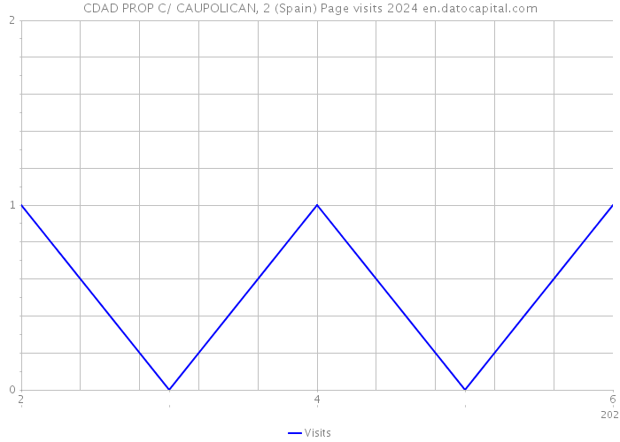CDAD PROP C/ CAUPOLICAN, 2 (Spain) Page visits 2024 