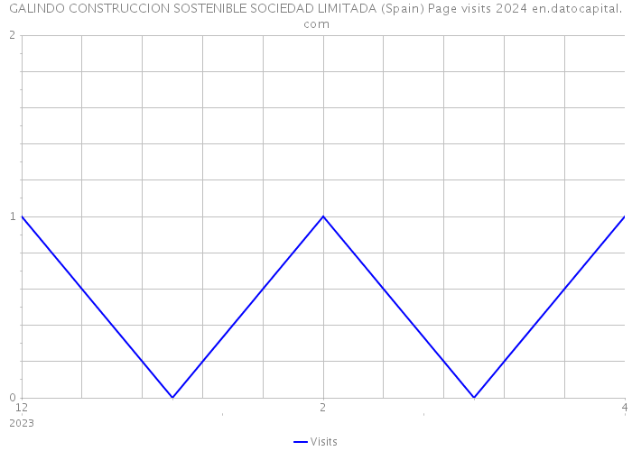 GALINDO CONSTRUCCION SOSTENIBLE SOCIEDAD LIMITADA (Spain) Page visits 2024 