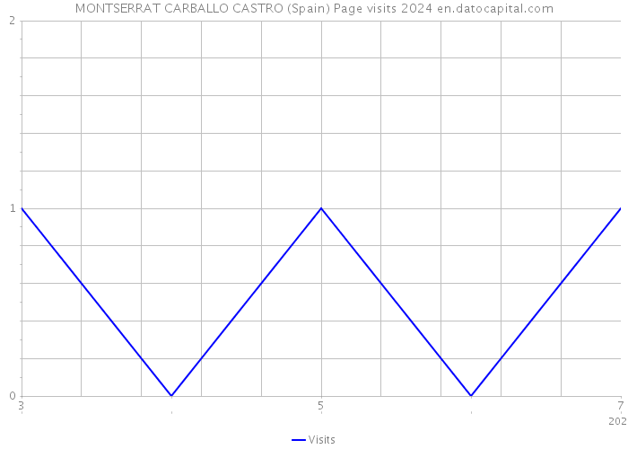 MONTSERRAT CARBALLO CASTRO (Spain) Page visits 2024 