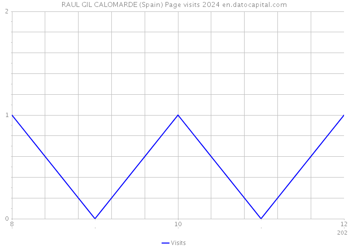 RAUL GIL CALOMARDE (Spain) Page visits 2024 