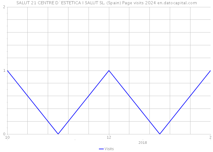 SALUT 21 CENTRE D`ESTETICA I SALUT SL. (Spain) Page visits 2024 