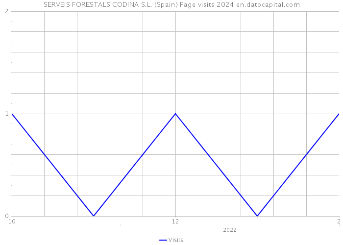 SERVEIS FORESTALS CODINA S.L. (Spain) Page visits 2024 