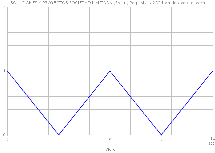SOLUCIONES Y PROYECTOS SOCIEDAD LIMITADA (Spain) Page visits 2024 