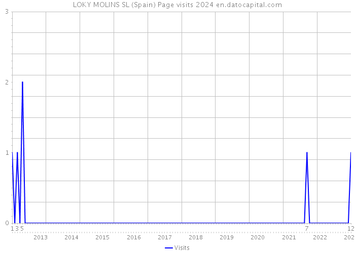 LOKY MOLINS SL (Spain) Page visits 2024 