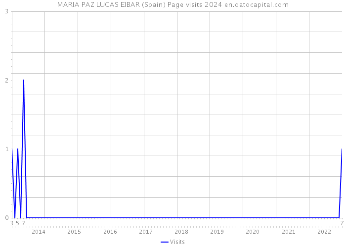 MARIA PAZ LUCAS EIBAR (Spain) Page visits 2024 