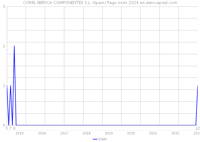 COREL IBERICA COMPONENTES S.L. (Spain) Page visits 2024 