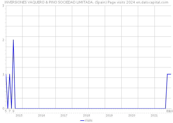 INVERSIONES VAQUERO & PINO SOCIEDAD LIMITADA. (Spain) Page visits 2024 