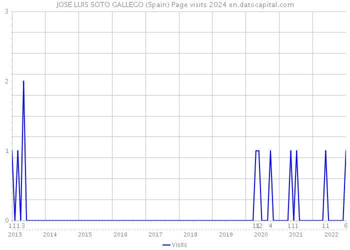 JOSE LUIS SOTO GALLEGO (Spain) Page visits 2024 