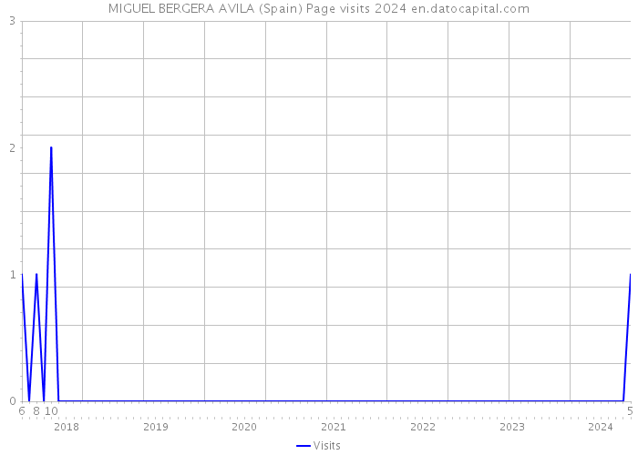 MIGUEL BERGERA AVILA (Spain) Page visits 2024 