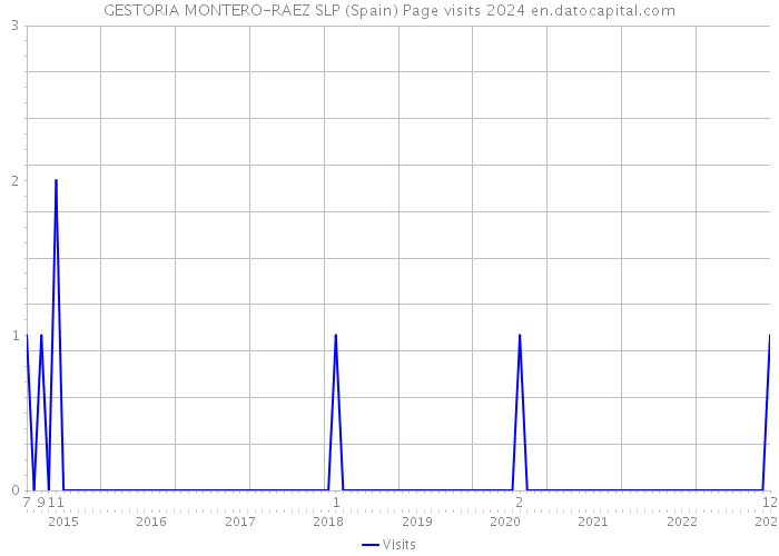 GESTORIA MONTERO-RAEZ SLP (Spain) Page visits 2024 
