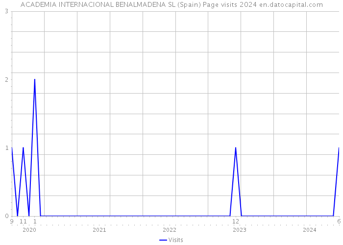 ACADEMIA INTERNACIONAL BENALMADENA SL (Spain) Page visits 2024 