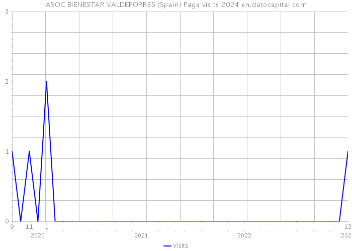 ASOC BIENESTAR VALDEPORRES (Spain) Page visits 2024 