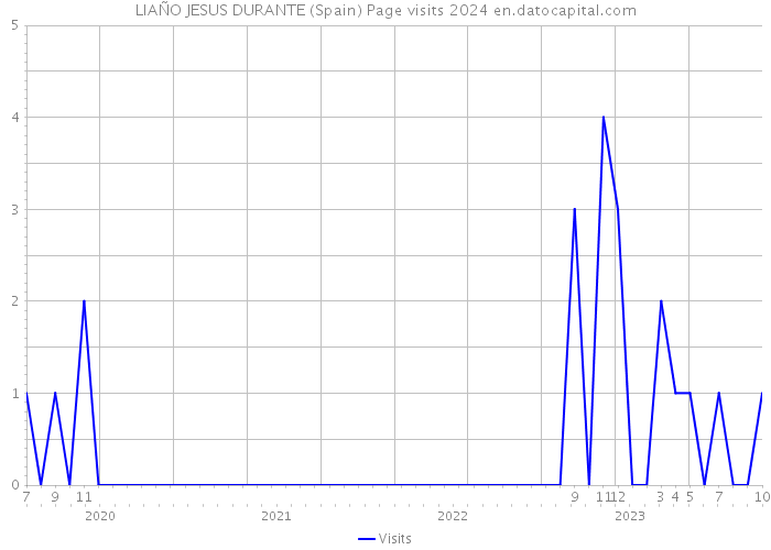 LIAÑO JESUS DURANTE (Spain) Page visits 2024 