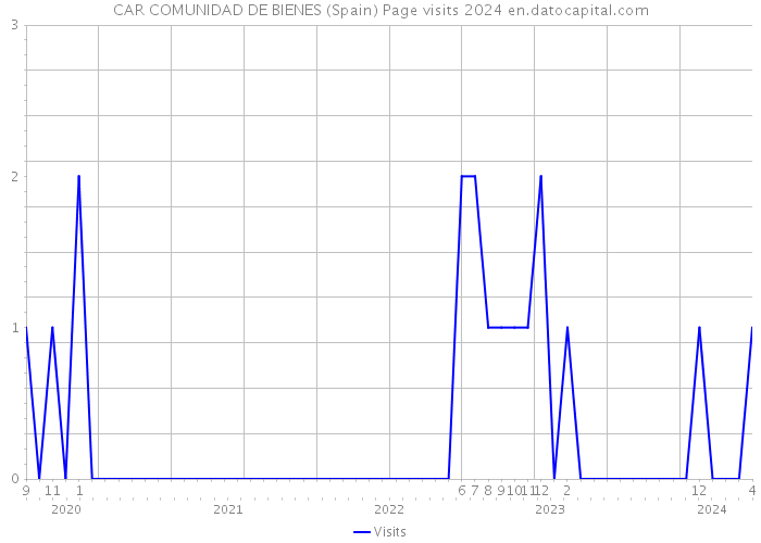 CAR COMUNIDAD DE BIENES (Spain) Page visits 2024 