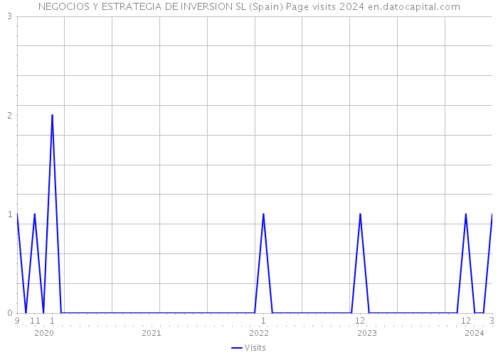 NEGOCIOS Y ESTRATEGIA DE INVERSION SL (Spain) Page visits 2024 