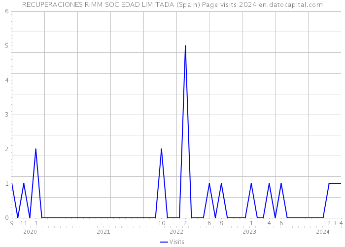 RECUPERACIONES RIMM SOCIEDAD LIMITADA (Spain) Page visits 2024 