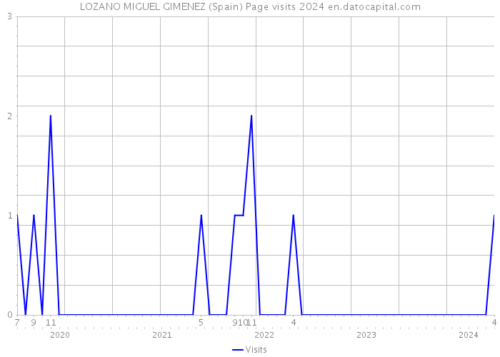 LOZANO MIGUEL GIMENEZ (Spain) Page visits 2024 
