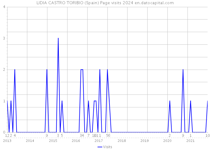 LIDIA CASTRO TORIBIO (Spain) Page visits 2024 