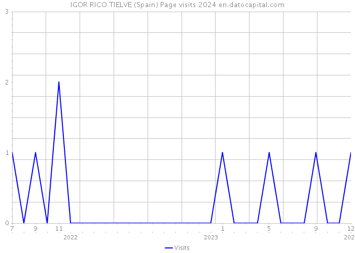 IGOR RICO TIELVE (Spain) Page visits 2024 