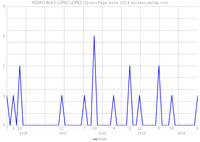 PEDRO BLAS LOPEZ LOPEZ (Spain) Page visits 2024 